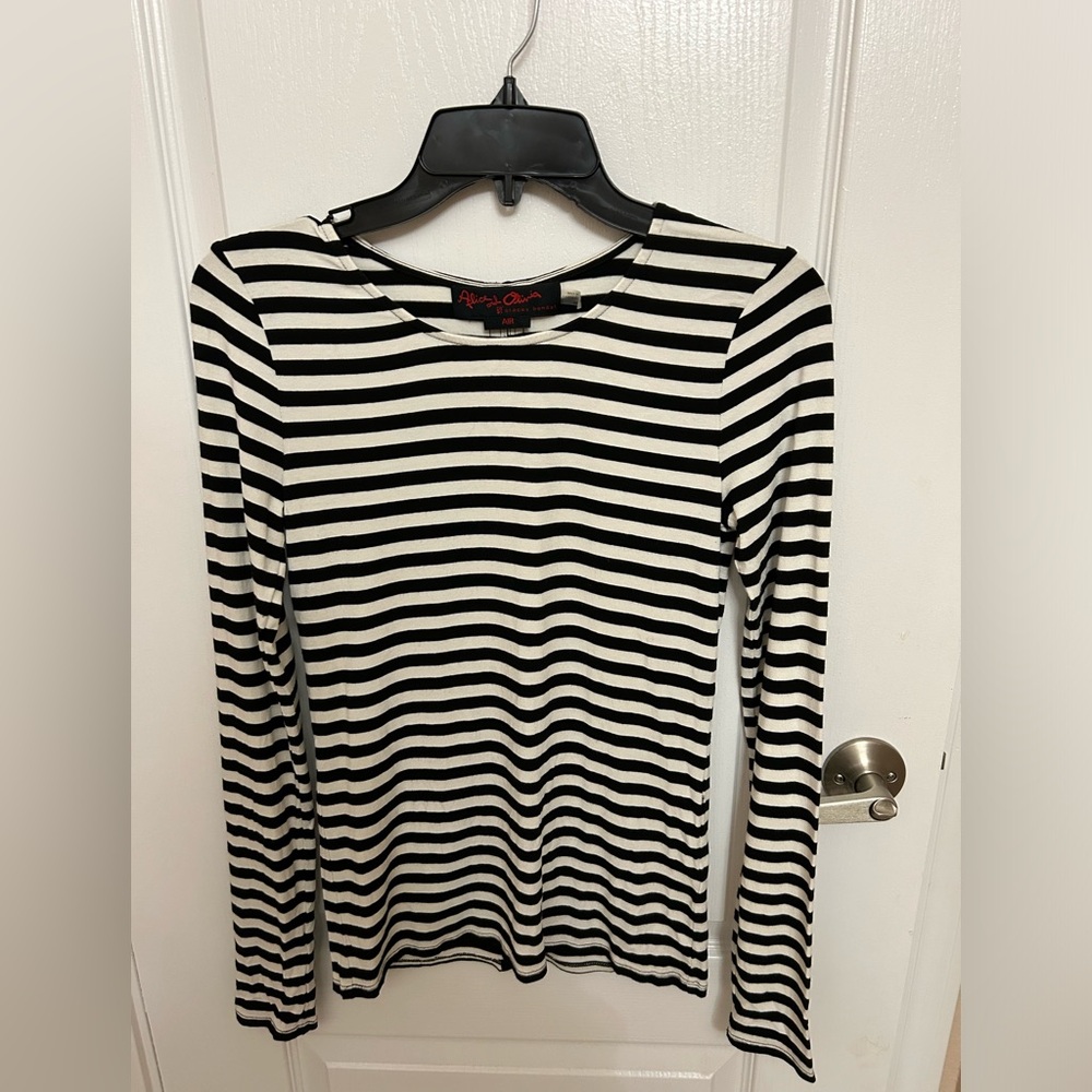 Alice and Olivia striped shirt